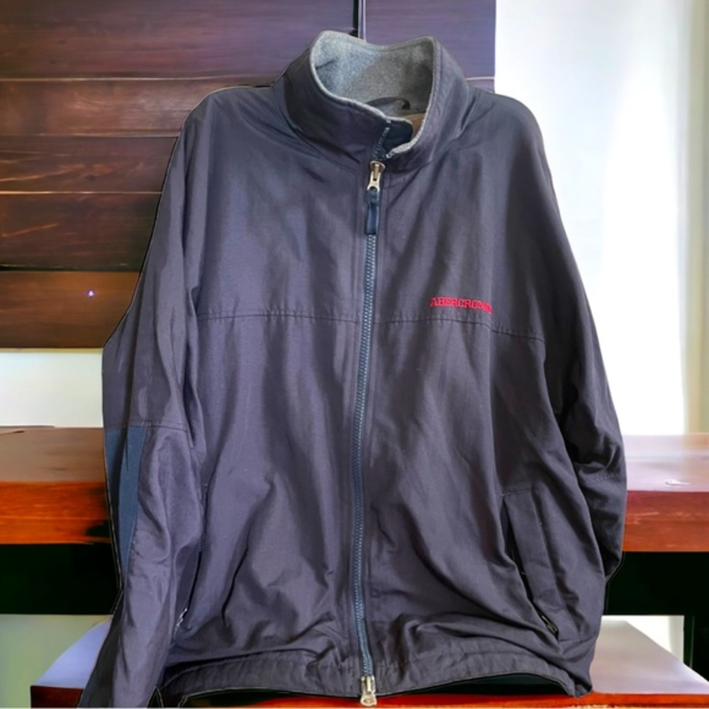 Abercrombie & Fitch performance Coat, Navy, men’s Sz large Jacket Winter‎ EUC